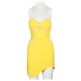 Autre Marque-Yellow Bustier Mini Dress-Yellow