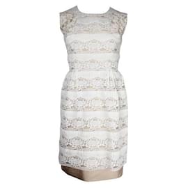 Erdem-Erdem White Lace Mini Dress-White