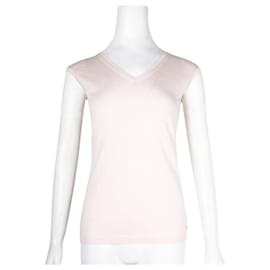 Dior-Top de malha sem mangas de caxemira e seda rosa claro Dior-Outro