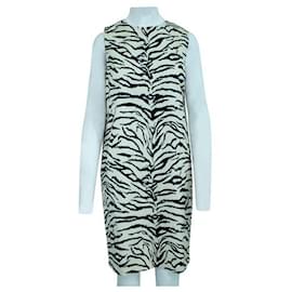 Autre Marque-Zeitgenössisches ärmelloses Designerkleid mit Zebra-Print-Andere