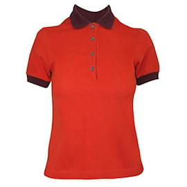 Hermès-T-shirt polo orange Hermès-Orange