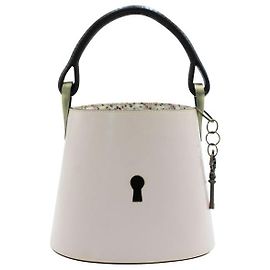 Kenzo Borsa Secchiello Vintage Rosa Pastello con "Foro Chiave" Altro