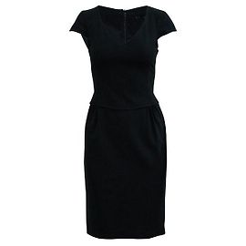 Hugo Boss Vestido preto de manga curta Preto