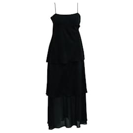 Autre Marque-Zeitgenössisches, elegantes schwarzes Designerkleid-Schwarz