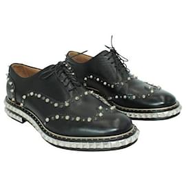 Christian Louboutin-Christian Louboutin Chaussures Oxford à pointes noires-Noir