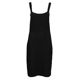 Autre Marque-Contemporary Designer Black Strappy Midi Dress-Black
