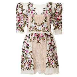 Robe à fleurs en dentelle perlée Zuhair Murad Autre