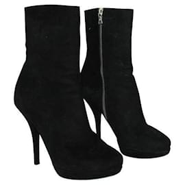 Dries Van Noten-Dries Van Noten Black Pointed Toe Leather Boots-Black