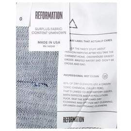 Reformation-Calça jeans azul escuro reformada-Outro