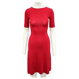 Reformation-Reformation Red Elegant Flare Dress-Red