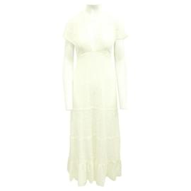 Reformation-Reformation Boho Style Ivory Maxi Dress-Cream