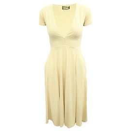 Vestido largo estampado amarillo pastel de Reformation Amarillo