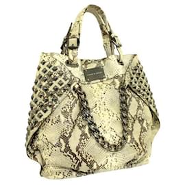 Pierre Balmain-Bolsa Pierre Balmain Python Studs-Cinza