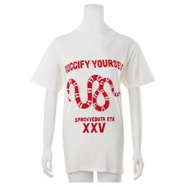 Gucci-Gucci Guccify Yourself Snake Tshirt-White