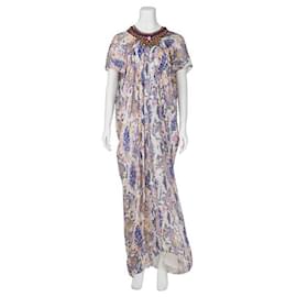 Matthew Williamson-Matthew Williamson Silk Digital Print Dress with Embellished Neckline-Multiple colors