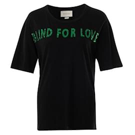 Gucci-Camiseta Gucci Sequin 'Blind For Love'-Preto