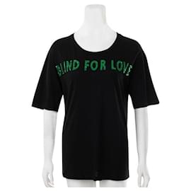 Gucci-Camiseta Gucci Sequin 'Blind For Love'-Preto