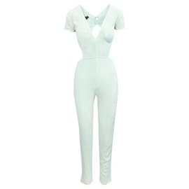 Reformation-Reformation Cream Jumpsuit With Bare Back-Cream