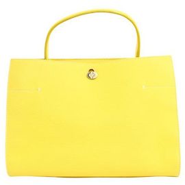 Loro Piana Yellow Medium Cluisee G. Odessa Tote Yellow
