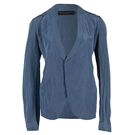 Donna Karan-Donna Karan Tailored Cardigan-Blue