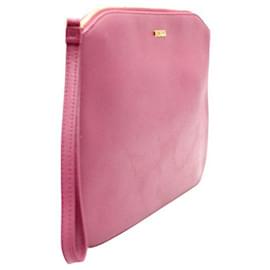 Furla-Furla Pink & Cream Leather Clutches-Pink