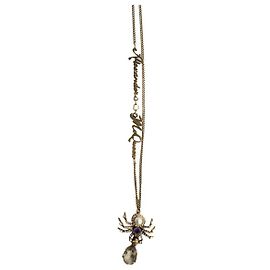 Alexander Mcqueen Colar exclusivo de besouro Dourado
