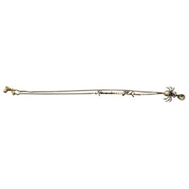Alexander Mcqueen-Signature Beetle Necklace-Golden
