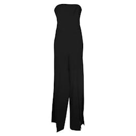 Autre Marque-HALSTON HERITAGE Vestido de noche corpiño negro-Negro