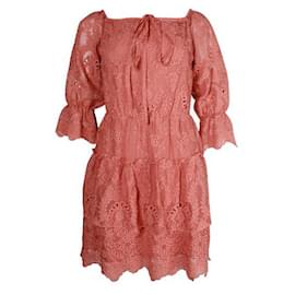 Alice + Olivia-Alice + Olivia – Besticktes Kleid in Altrosa-Pink