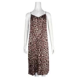 Autre Marque-Zeitgenössisches Designer-Kleid mit Leopardenmuster und Spaghettiträgern-Andere