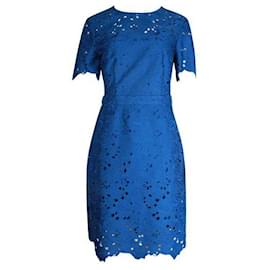 Diane Von Furstenberg-Diane Von Furstenberg Sapphire Blue Alma Dress with Open Back-Blue