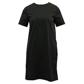 Autre Marque-Contemporary Designer Black Short Sleeved Midi Dress-Black