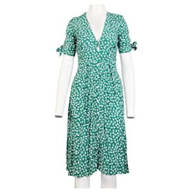 Autre Marque-Contemporary Designer Floral Long Dress-Green