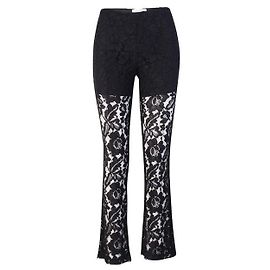 SANDRO Black Lace Pants Black