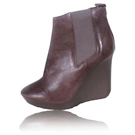 Jimmy Choo-JIMMY CHOO Britannia calf leather Ankle Boots-Brown