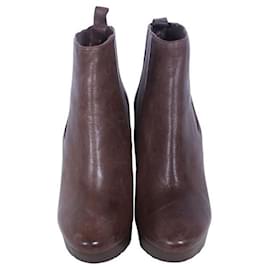 Jimmy Choo-JIMMY CHOO Britannia calf leather Ankle Boots-Brown