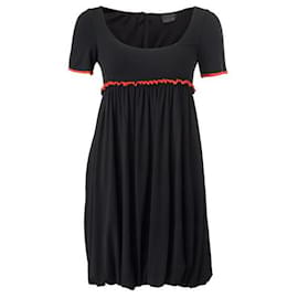 Fendi-FENDI Robe de poupée coupe empire-Noir