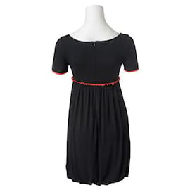Fendi-FENDI Robe de poupée coupe empire-Noir