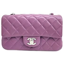 Chanel-Mini sac à bandoulière classique Chanel-Violet