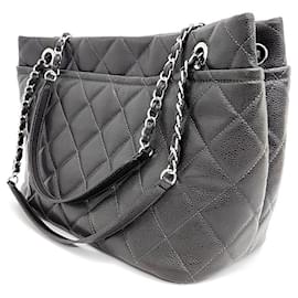 Chanel-Chanel  Caviar Timeless Cc Shoulder Bag-Grey