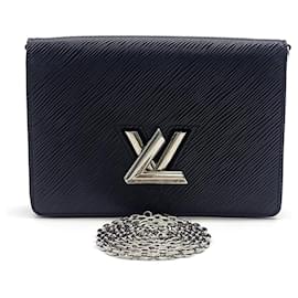 Louis Vuitton-Louis Vuitton Epi Twist Crossbody Bag-Black