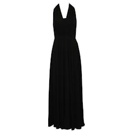 Autre Marque-Contemporary Designer Black Strapless Evening Maxi Dress-Black