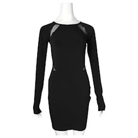 Elizabeth And James-Minivestido Bodycon de malha preta Elizabeth e James-Preto