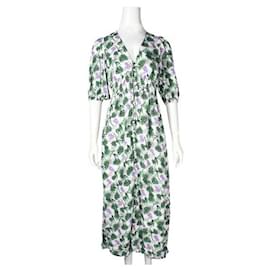 Maje-Maje Palm & Floral Print Summer Maxi Dress-Other