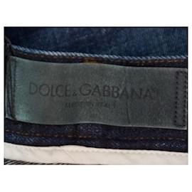 Dolce & Gabbana-Dolce & Gabbana Azul Escuro Clássico 16 Jeans-Azul