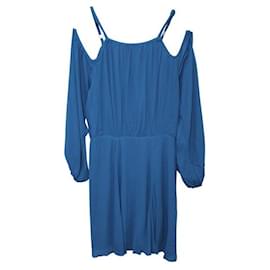 Reformation-REFORMATION Indigo Blue Mini Dress-Blue
