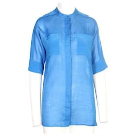 Autre Marque-Camisa Azul DESIGNER CONTEMPORÂNEO-Azul
