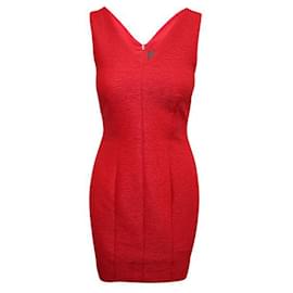Autre Marque-CONTEMPORARY DESIGNER Sleeveless Red Dress-Red