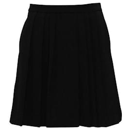 Autre Marque-CONTEMPORARY DESIGNER Black Pleated Skirt-Black
