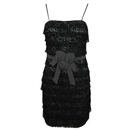 Autre Marque-CONTEMPORARY DESIGNER Lace Strapless Dress-Black